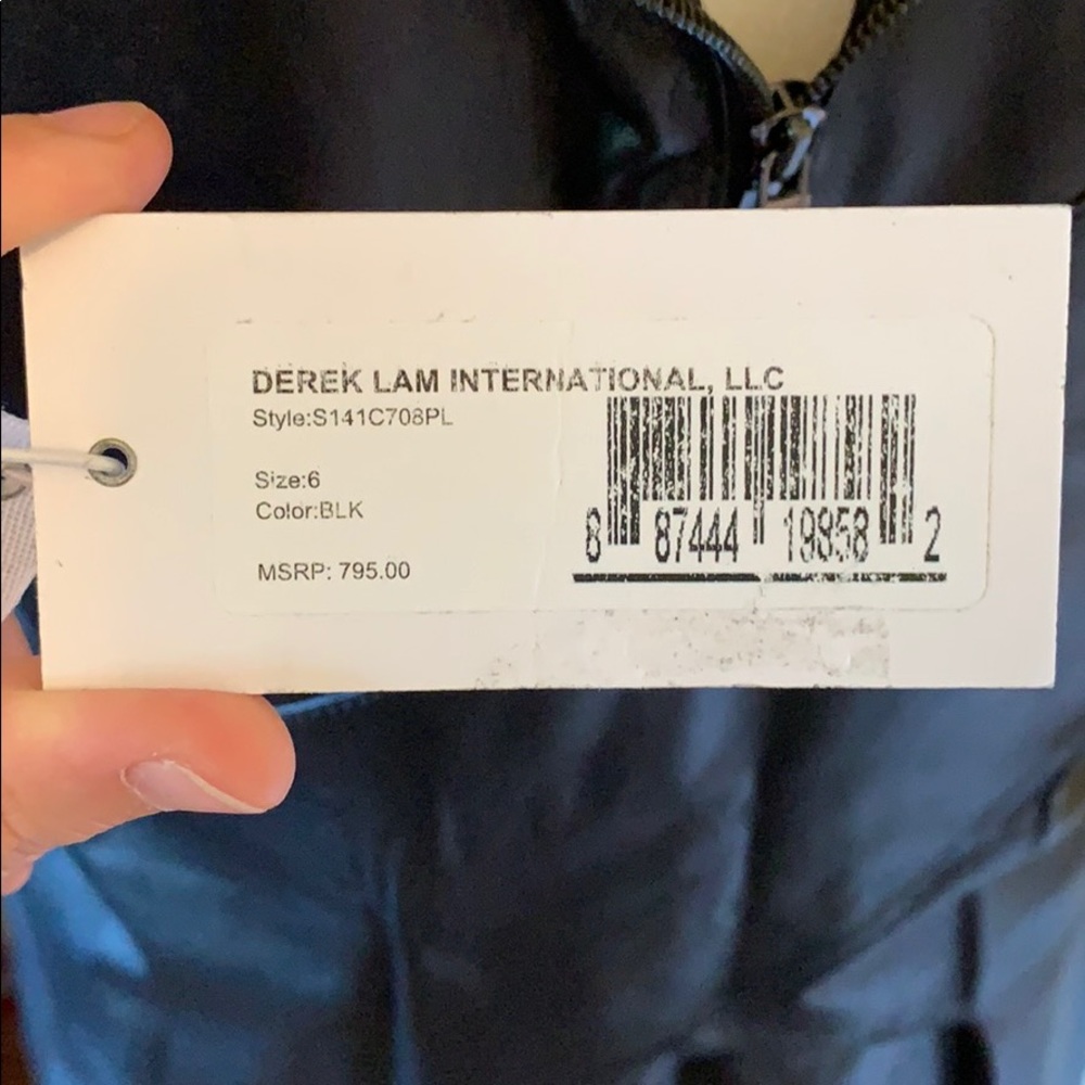 New Derek Lam Asymmetrical Lambskin Leather Top - Picture 3 of 5